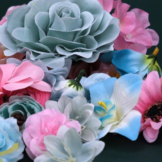 26 Teste Di Fiori Artificiali QUOZUO – Mix Di Rose, Peonie In Seta Per Decorazioni Fai Da Te, Matrimonio E Casa - 3