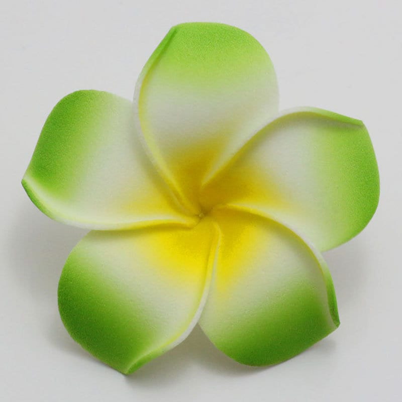 100 Fleurs Frangipanier Artificielles En Mousse 5 Cm - Jaunes Pour Décoration Mariage Et Bricolage