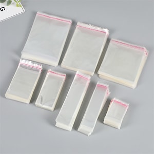10cm Width Plastic Bag / 3.94&#39;&#39; Width Clear OPP Self-Adhesive Resealable Poly Cello Bag Bulk Wholesale 200/1000pcs