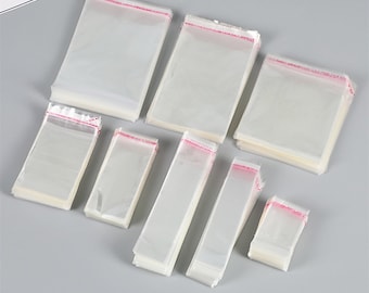 10cm Width Plastic Bag / 3.94'' Width Clear OPP Self-Adhesive Resealable Poly Cello Bag Bulk Wholesale 200/1000pcs