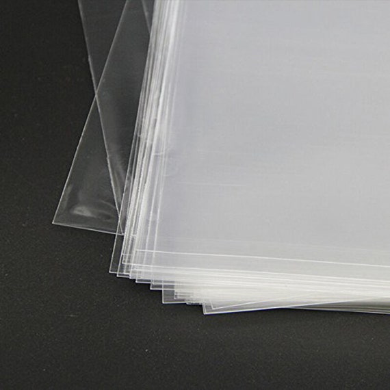 100pcs Resealable Poly Bag Transparent Plastic Bags Self Adhesive