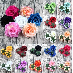 10/50PCS Artificial Silk Flower Head Bulk Faux RosesFor DIY Wedding Party Festival Home Wreath Gifts Scrapbook Crafts Fake Flower