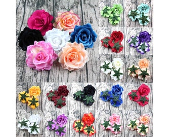 10/50PCS Artificial Silk Flower Head Bulk Faux RosesFor DIY Wedding Party Festival Home Wreath Gifts Scrapbook Crafts Fake Flower