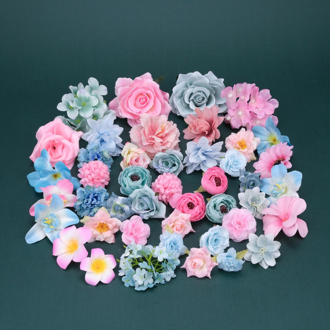 10/20/50 pezzi teste di fiori artificiali di seta decorazione di nozze per la decorazione della stanza di casa fiore finto decorazione della torta della parete ghirlanda artigianale regali  15