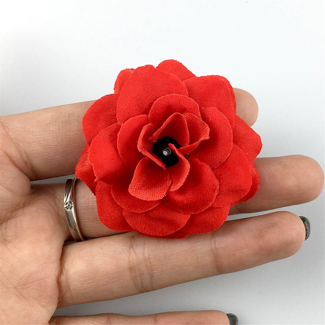 1.97 Artifical Silk Flower Heads in Bulk Rose for Wedding Etsy