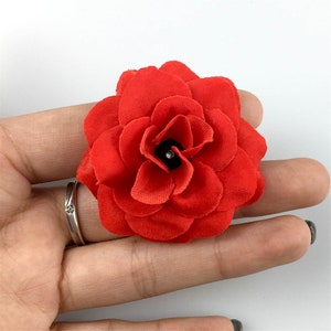 1.97” Artifical Silk Flower Heads in Bulk 5cm Rose For Wedding Party Decoration DIY Wreath Christmas Tree Ornament Accessories Faux Flower