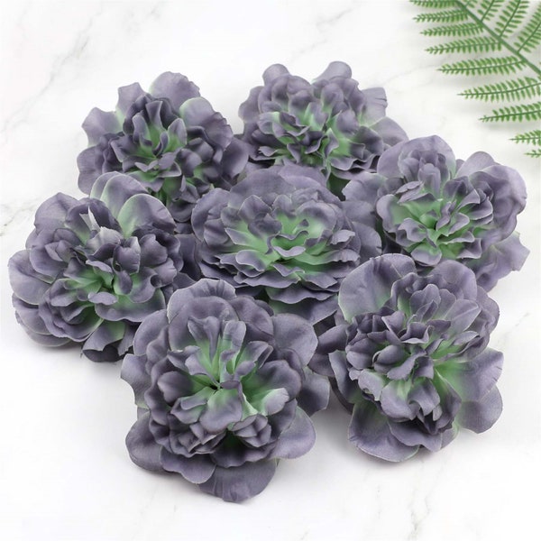 5/500PCS Artificial Silk Flower Head Bulk 11CM Fake Dahlia For DIY Flower Wall Crafts Decor Faux Flower Fake Peony