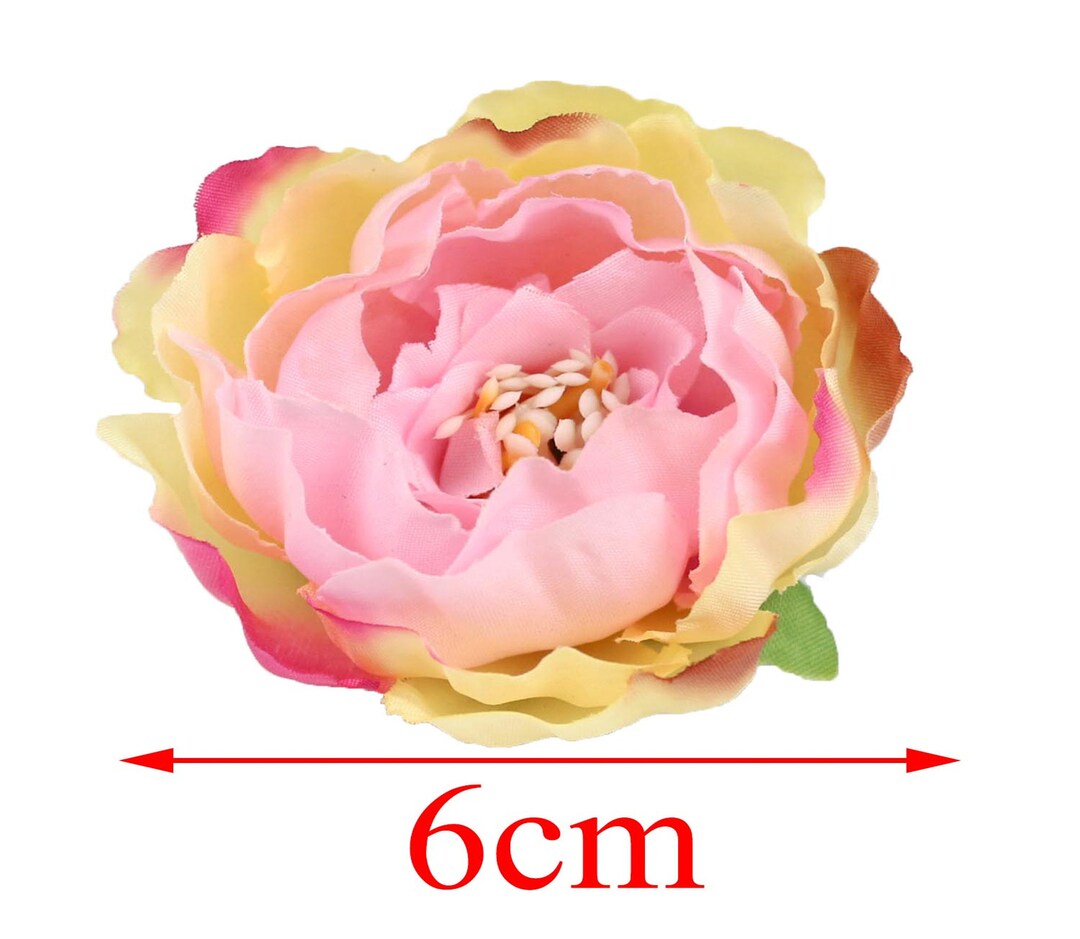 10/100PCS Artificial Silk Flower Head / Faux Peony for DIY - Etsy