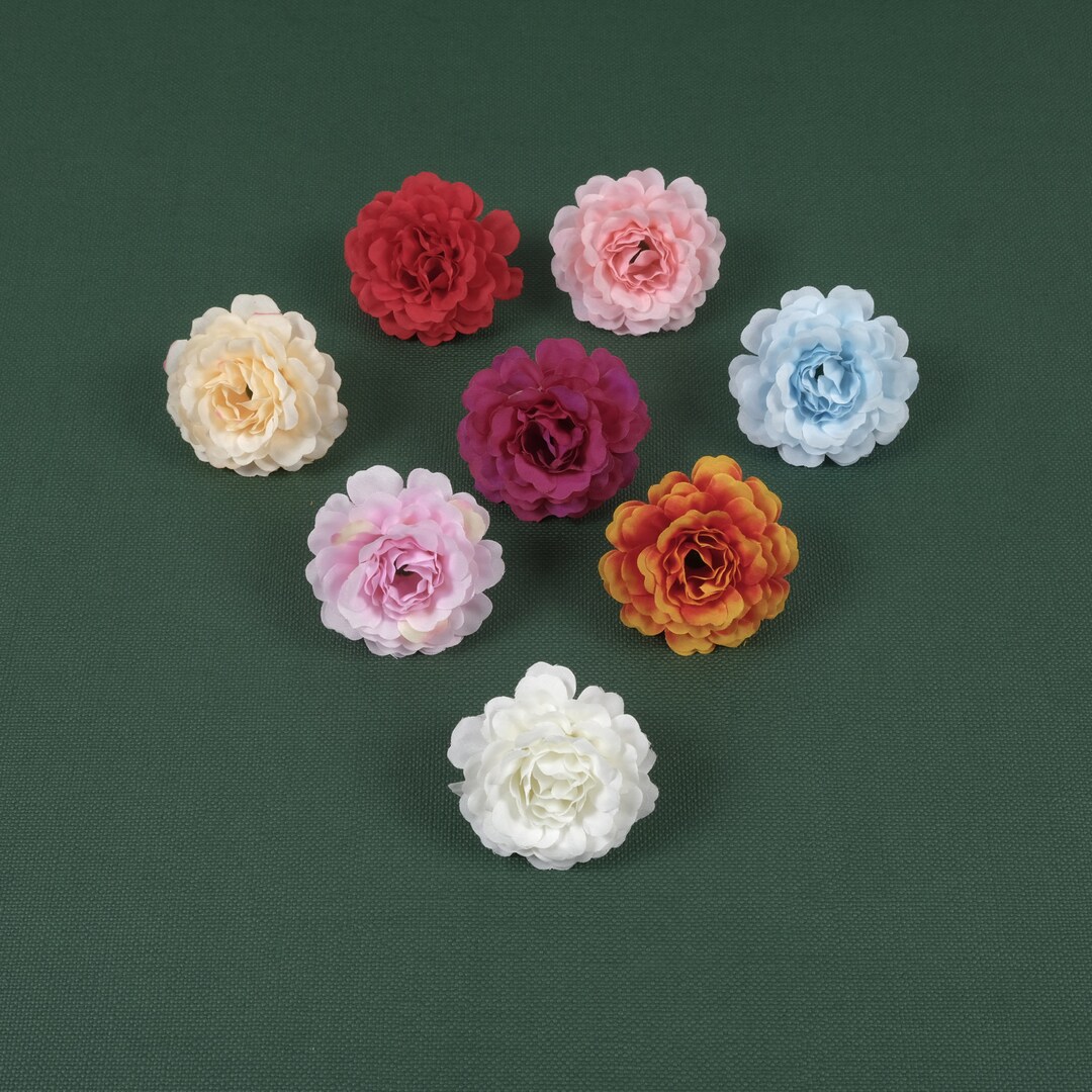 6/150PCS Artificial Silk Flower Head 8colors Fake Rhododendron for DIY ...