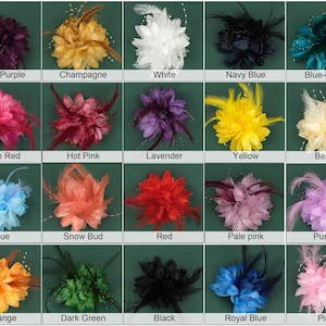 4.5in Popular Small Fascinators Hat Women's Hairpin Wedding Party Pure Color Corsages Bridal Shower Accessory Flower Hair Clip 20Colors