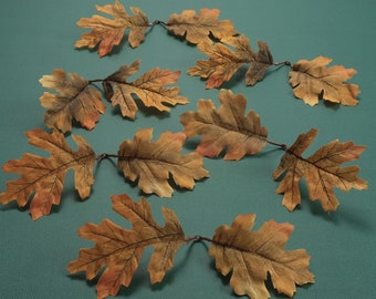 6/150 hojas de seda artificiales/hojas de otoño/hojas de arce de seda para manualidades, guirnaldas, ramos, relleno y decoración.