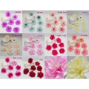 8cm / 3&#39;&#39; Artificial Silk Flower Head Fake Peony For DIY Wedding Bridal Shower Scrapbooking Home Table Vase Floral Arrangement Decor