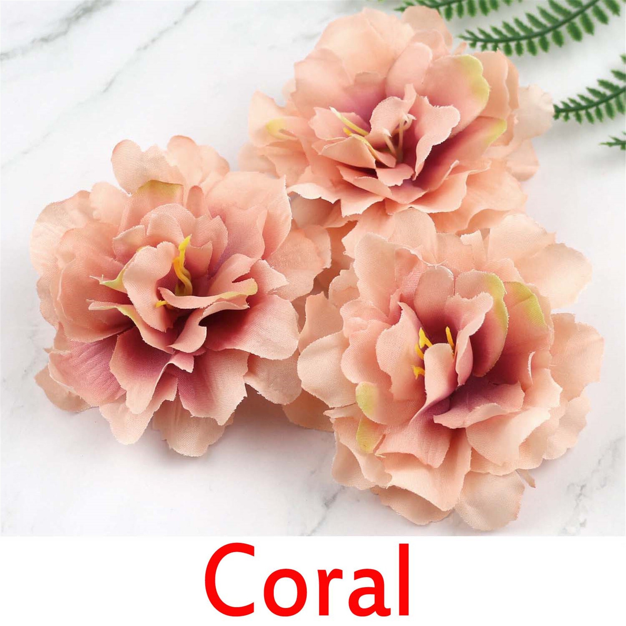 80 Pcs Mini Artificial Flower Heads - Silk Peony, Daisy, Rose For DIY Crafts, Vintage Style