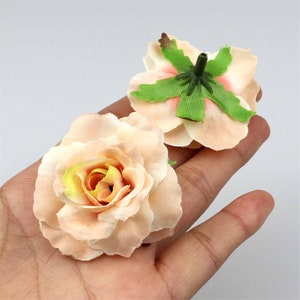 5cm Artificial Flowers Mini Silk Rose Head Wedding Home Decoration DIY ...