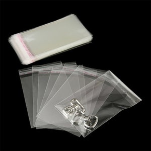Sacchetti trasparenti richiudibili in cellophane/OPP/polietilene da 7 cm di larghezza Sacchetti trasparenti in Opp Sacchetti di plastica per imballaggio Sacchetti autoadesivi con sigillo