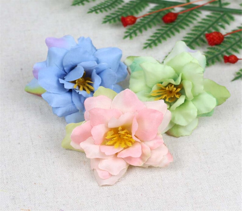15pcs Assorted Colors 5.5cm Wild Rose Flower Heads Bulk DIY Etsy