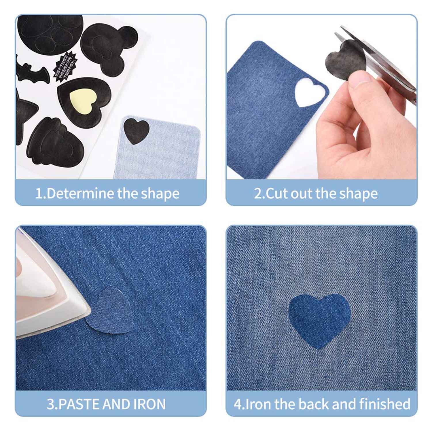 210 Pieces Iron on Denim Patches Fabric Patches on Clothing Etsy