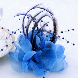 4 Small Bridal Fascinator 18Colors Feather Corsage 1-50PCS HairClip Prom Wedding Dancing Party Accessory Kids Women Hairpin Mini Headwear image 5