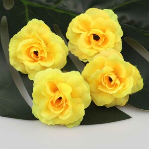 5cm Artificial Flowers Mini Silk Rose Head Wedding Home Decoration DIY ...
