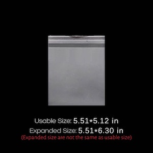 60/300PCS 16cm Width Transparent OPP Bag / Clear Plastic Packing Bag Poly Self-Adhesive Resealable Cello Bag Wholesale