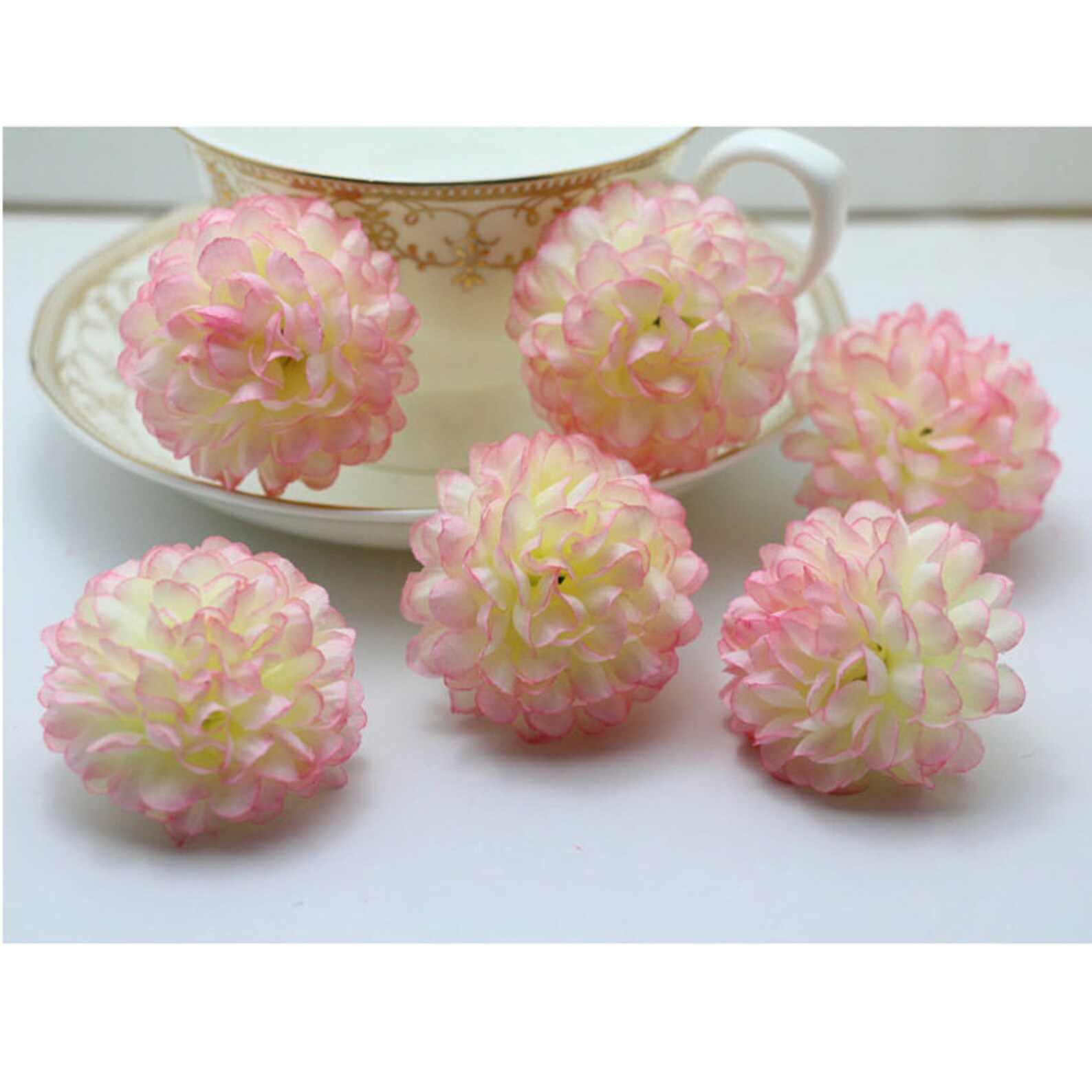 100PCS Dark Red Silk flowers Bulk Carnation Artificial Flowers Etsy