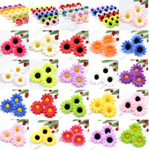 Mini Daisy / Silk Gerbera / Artificial Silk Flower Heads Hairclip DIY Crafts Decor Accessories / 21Colors Fake Dasiy