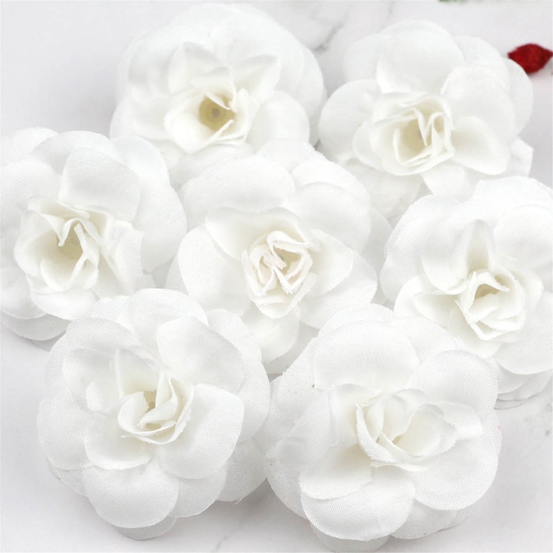 120pcs Artificial Tea Flower 4.5cm wholesale Silk Rose Flowers Heads for Wedding Party Home Decoration DIY Wreath Scrapbook Gift Box Crafts
