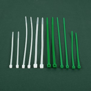 1Pack Nylon Zip Cable Ties Secure Self-Locking Plastic Tie Wraps for Home, Garden, Offices, Outdoor, Indoor Wreath Flower Arrangement