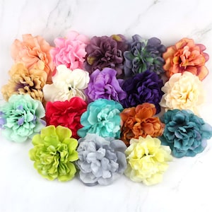 4.3&#39;&#39; Artificial Silk Flower Head Bulk Peony Silk Flower Fake Flower For DIY Floral Arrangement Flower Walls Home Decor DIY HairClip 10-100P