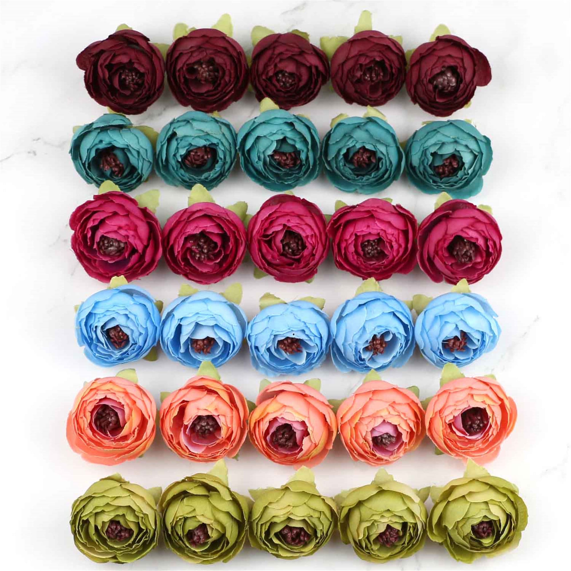 Craft Supplies & Tools Flowers Camellia Navy Blue Flowers Heads 10