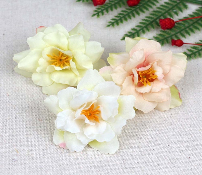 15pcs Assorted Colors 5.5cm Wild Rose Flower Heads Bulk DIY Etsy