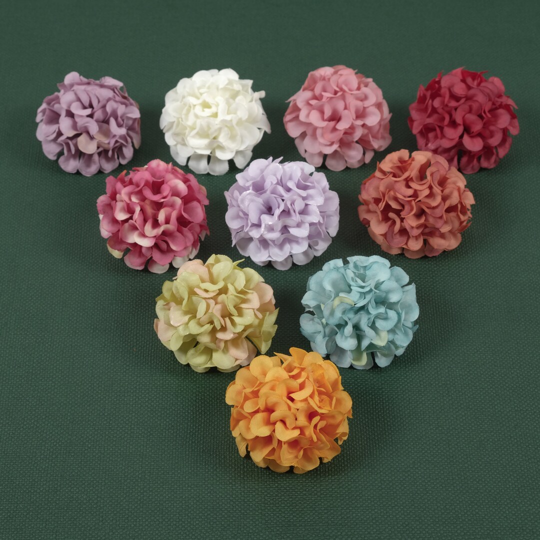 2''artificial Silk Flower Head 6/150P Fake Pompom Flower for DIY ...