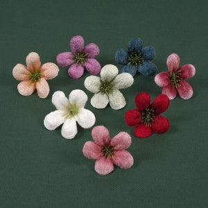 8Color Artificial Flower Head Fake Gardenia Small Velert Flower For DIY Crafts Hairpin Headband Dress Hat Bouquet Decor Faux Crocus Blossoms