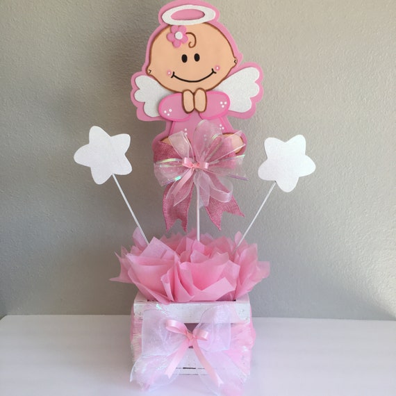 Baby Shower Centerpiece Angel Centerpiece Baptism Centerpiece Etsy Baby Shower Centerpiece Angel Centerpiece Baptism Centerpiece Etsy