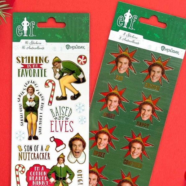 Elf Foil Stickers - Buddy The Elf **Officially Licensed**