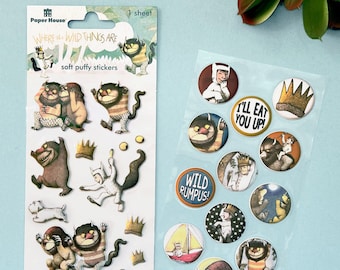 Where the Wild Things Are Puffy Stickers **Officially Licensed**