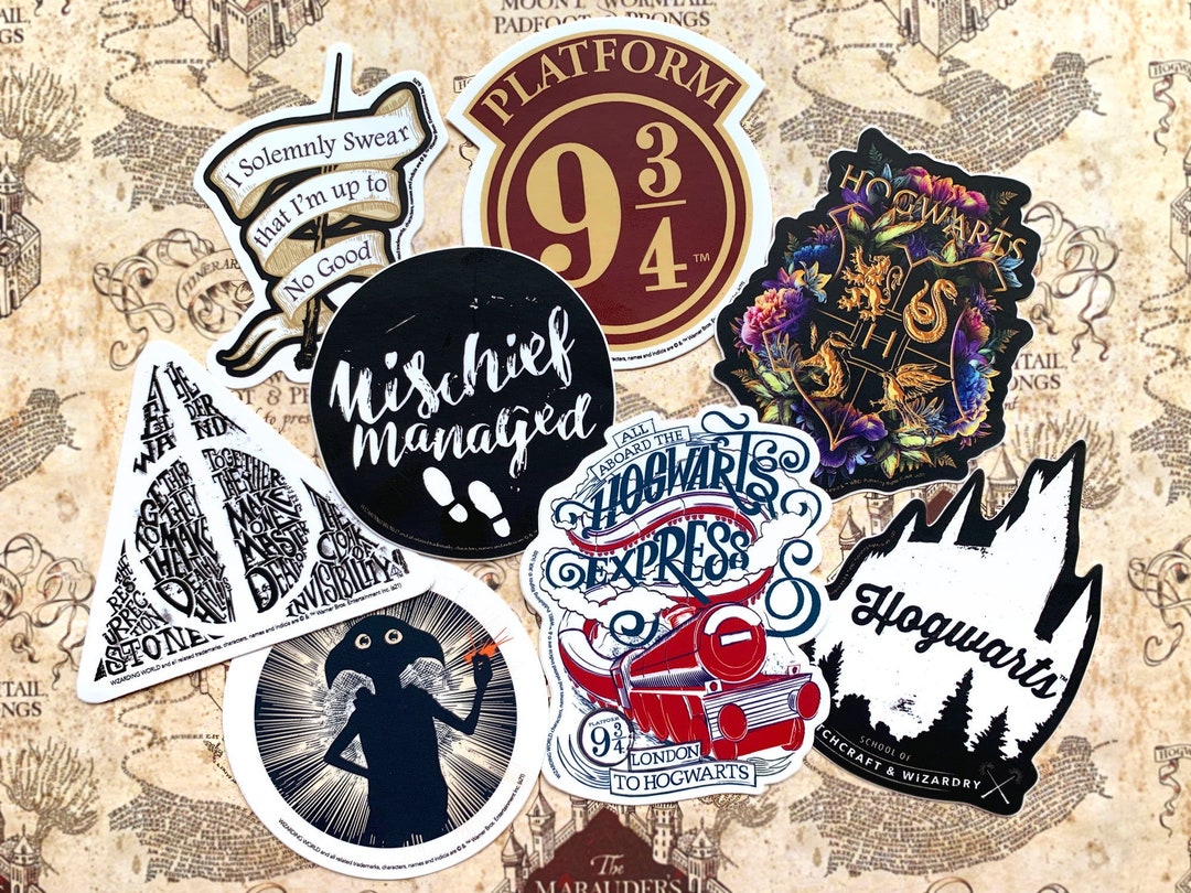 Harry Potter Vinyl Stickers officially Licensed - Etsy