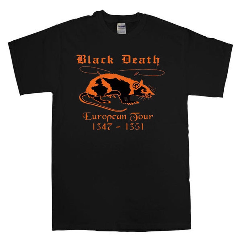 Black Death Plague European Tour FRONT/BACK T-shirt - Etsy