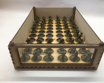 Miniature Storage Tray Insert: Wargaming Figure Organizer, Custom Cut Available