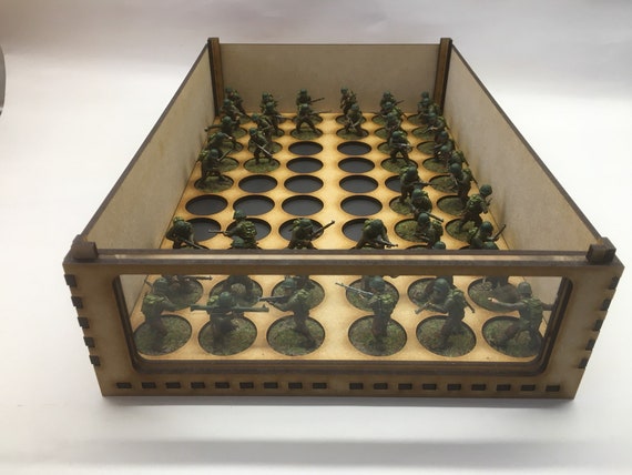 Miniature Storage Tray Insert: Wargaming Figure Organizer, Custom Cut Available