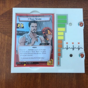 Superhelden / Bösewicht-Dashboards kompatibel mit Marvel-Champions lcg. Vollfarbig bedrucktes 3mm Acryl