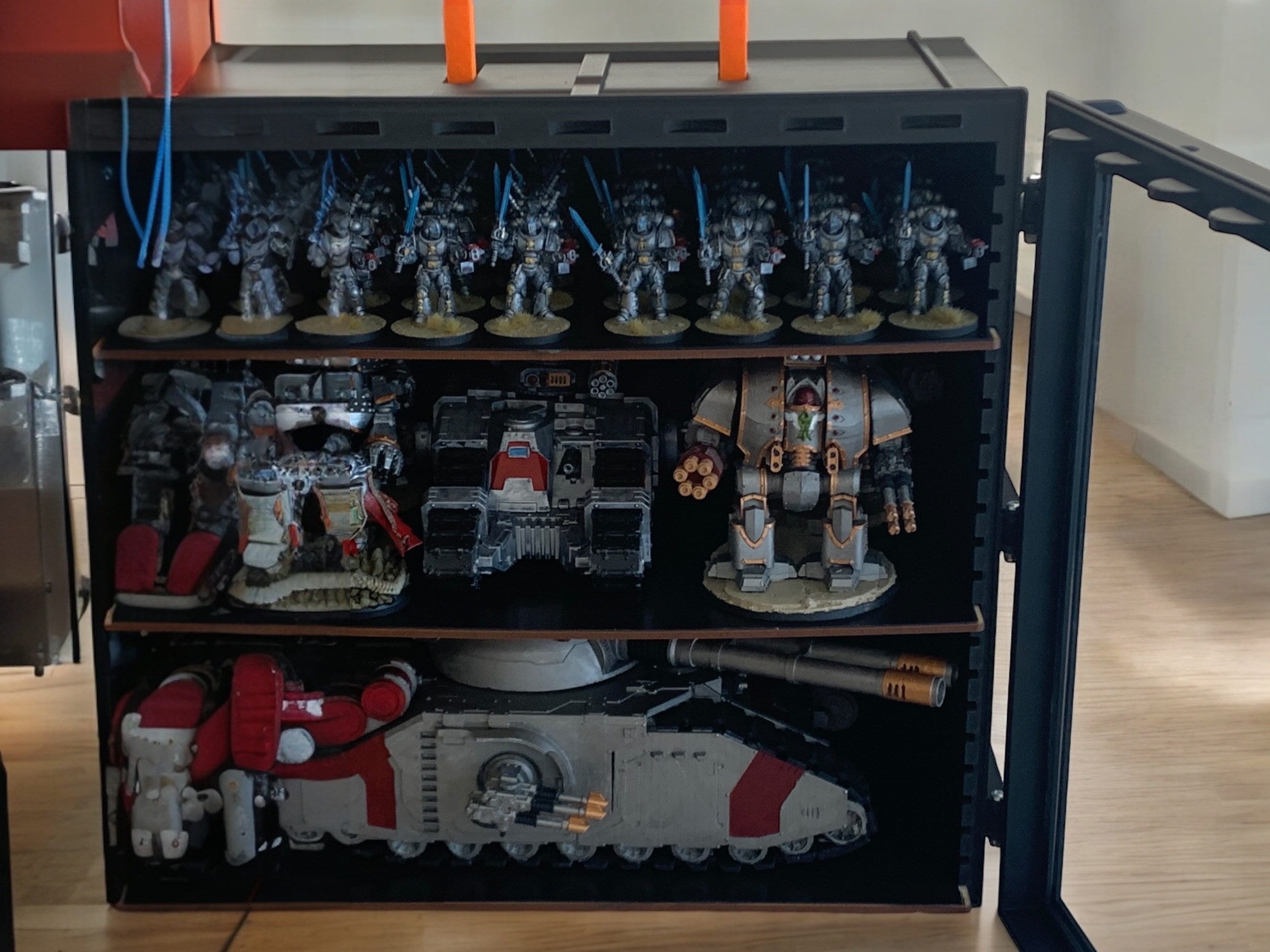 Kallax-Fit ミニチュアディスプレイケース、3Dプリント、ウォー