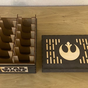 ユニークなスターウォーズ無制限TCG互換カードコレクション収納ボックス。