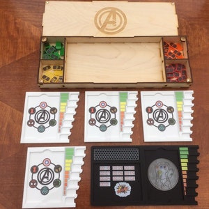 Painéis de super-heróis/vilões compatíveis com Marvel Champions LCG. Impressão colorida em acrílico de 3mm