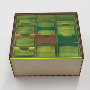 Opbergdoos voor kaartenverzameling met schuifdeksel, Netrunner, Arkham Horror Magic the Gathering Pokemon