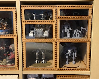 Half Kallax Miniature Storage Tray: MDF & Acrylic Model Organizer