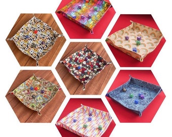 Handcrafted Fabric Dice Tray: Dungeons and Dragons, Board Games