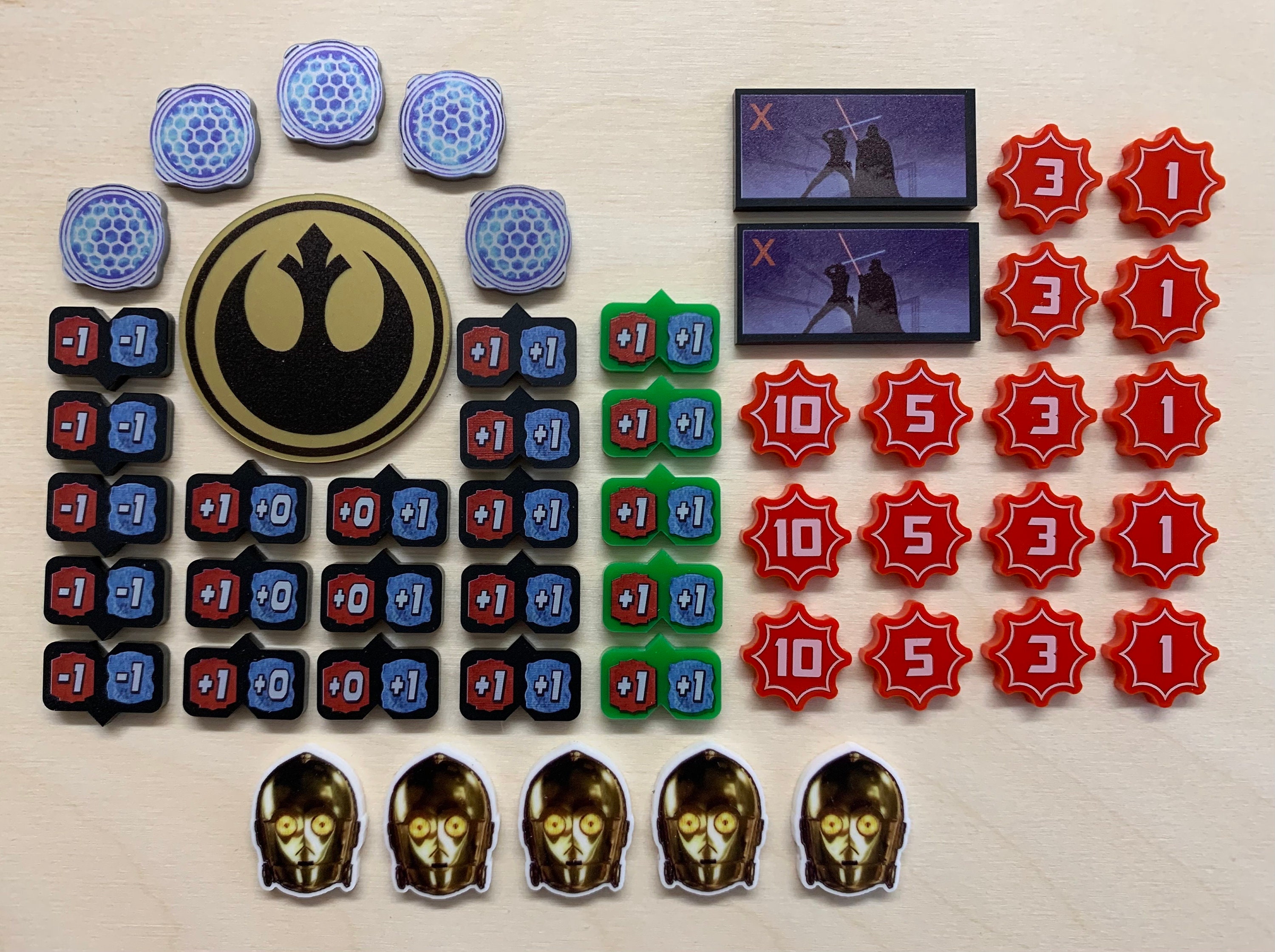 Star Wars Unlimited TCG: 50-piece Acrylic Token Set - Etsy