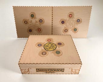 Arkham Horror Card Game Storage Box: Color Printed, Kallax Compatible, card organiser