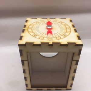 Clear view 2 deck box with life counter - choice of wood finishes